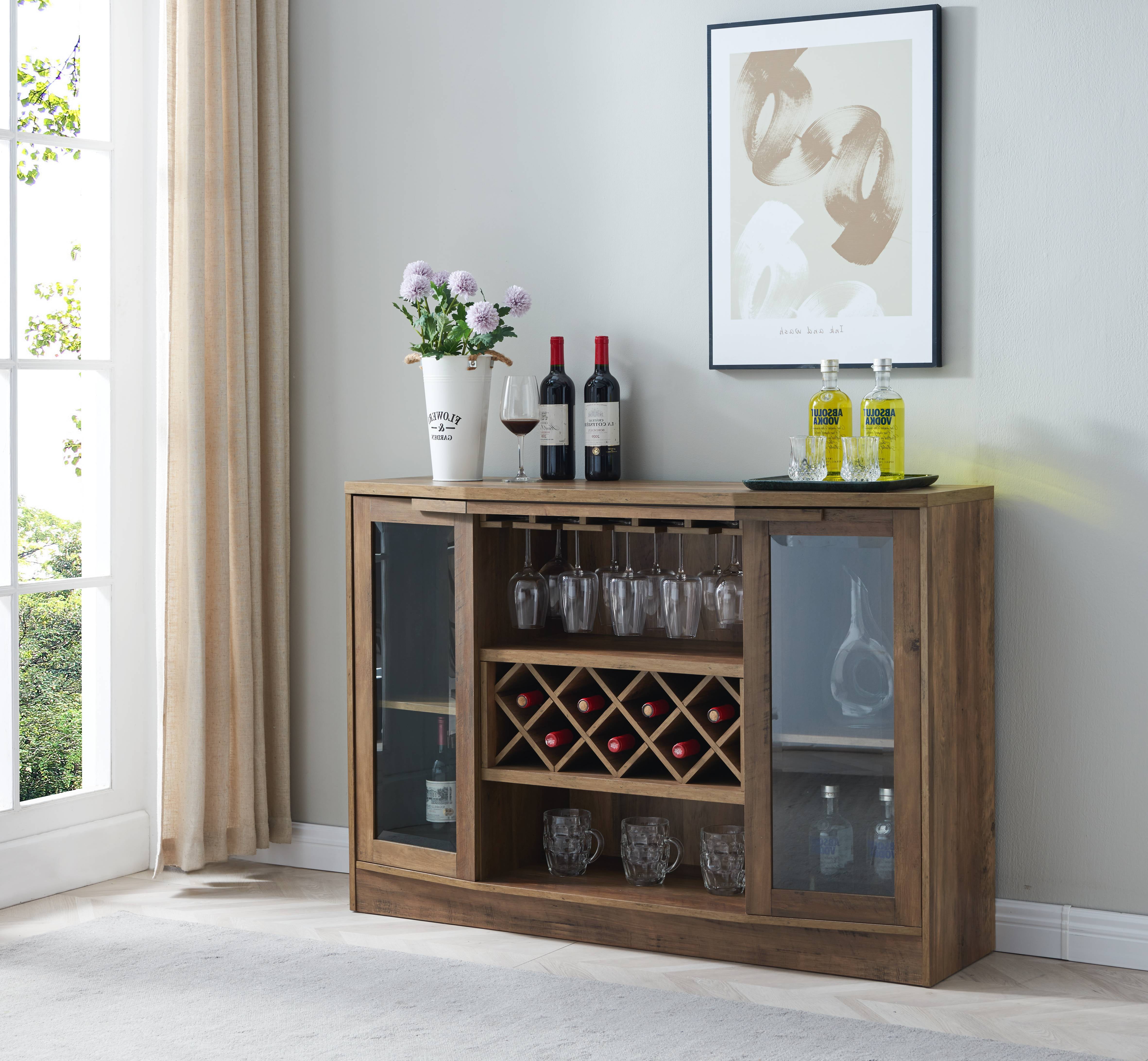 Home Source Jill Zarin Bar Cabinet in Reclaimed Barnwood Finish Walmart