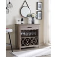 thumbnail image 1 of Home Source Jill Zarin Bar Sideboard in Grey Wash in Wood, 1 of 8