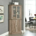 thumbnail image 1 of Home Source  Stone Grey Enclosed Corner Cabinet, 1 of 6