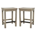 thumbnail image 1 of Home Square 1.6" Reclaimed Pine Counter Height Stool in Stone Gray - Set of 2, 1 of 6