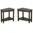 thumbnail image 1 of Home Square 16" Transitional Wood Chair Side Table in Tobacco Leaf - Set of 2, 1 of 8