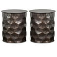 thumbnail image 1 of Home Square 2-Piece 17" Metal Accent Side Table Set in Antique Bronze, 1 of 8