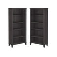 thumbnail image 1 of Home Square 2 Piece Engineered Wood Bookcase Set with 5 Shelf in Storm Gray, 1 of 8