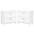 thumbnail image 1 of Home Square 2 Piece Engineered Wood Lateral Filing Cabinet Set in White, 1 of 8