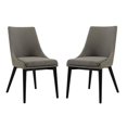 thumbnail image 1 of Home Square 2 Piece Fabric Upholstered Dining Side Chair Set in Granite, 1 of 5