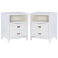 thumbnail image 1 of Home Square 2-Piece Furniture 22" Wood End Table Set in White, 1 of 11