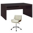 thumbnail image 1 of Home Square 2-Piece Furniture Set with Computer Desk & Faux Leather Office Chair, 1 of 7