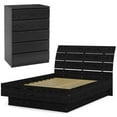 thumbnail image 1 of Home Square 2 Piece Furniture Set with Platform Full Bed and 5 Drawer Chest, 1 of 21