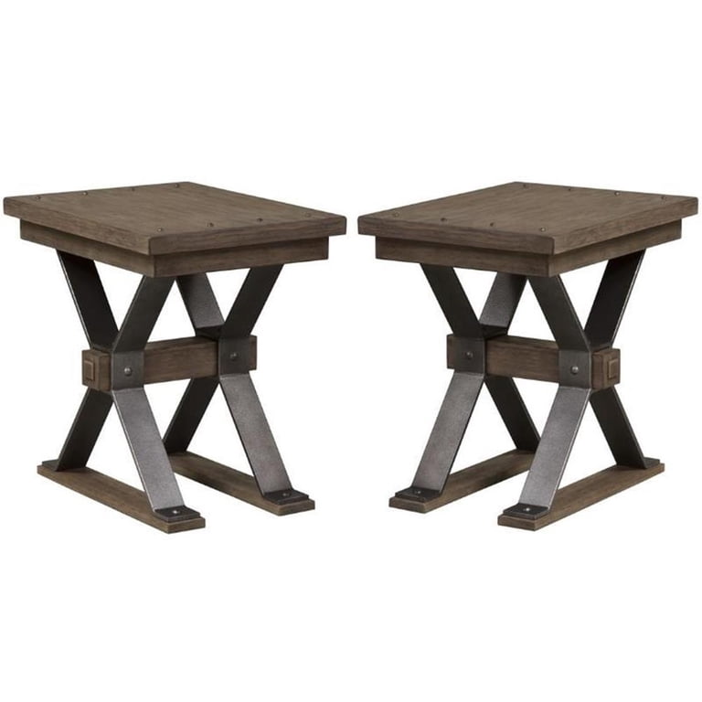Home Square 2-Piece Furniture Sonoma Chair Side Table Set in  display picture 3