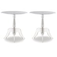 thumbnail image 1 of Home Square 2-Piece Furniture Transitional End Table Set in Clear, 1 of 6
