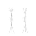 thumbnail image 1 of Home Square 2 Piece Metal Coat Rack Set in White, 1 of 5