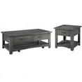 thumbnail image 1 of Home Square 2-Piece Set with 2 Drawer Coffee Table & End Table in Gray, 1 of 10