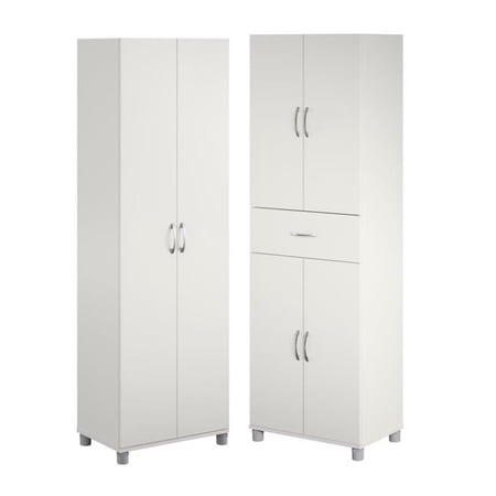 Home Square 2-Piece Set with 24" Utility Cabinet & Storage Cabinet with Drawer