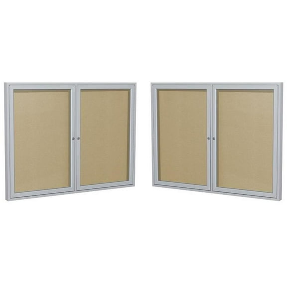 Home Square 2-Piece Set with 36" x 60" Bulletin Board & 36" x 48" Bulletin Board