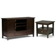 thumbnail image 1 of Home Square 2-Piece Set with 47" TV Media Stand and 20" Rectangle End Side Table, 1 of 11