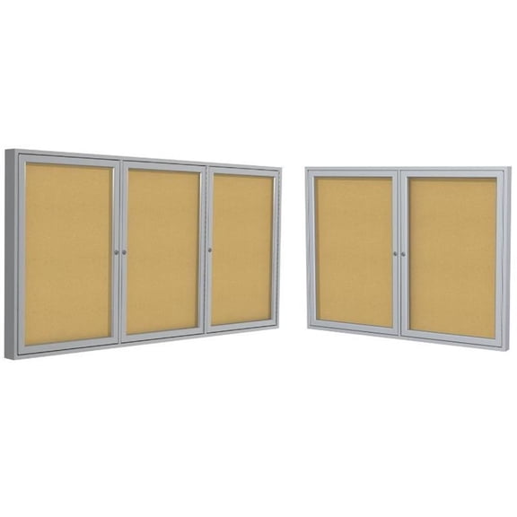 Home Square 2-Piece Set with 48" x 72" Bulletin Board & 48" x 60" Bulletin Board