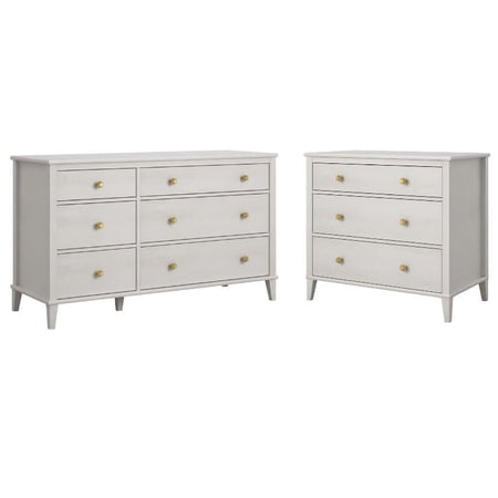 Home Square 2-Piece Set with 6 Drawer Dresser & 3 Drawer Dresser