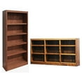 thumbnail image 1 of Home Square 2-Piece Set with 72" Tall 5-Shelf Bookcase Tall Triple Wide Bookcase, 1 of 11