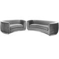 thumbnail image 1 of Home Square 2-Piece Set with Contemporary Velvet Loveseat and Sofa, 1 of 8