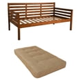 thumbnail image 1 of Home Square 2-Piece Set with Daybed Mattress and Daybed in Medium Brown, 1 of 13