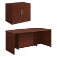 thumbnail image 1 of Home Square 2-Piece Set with Executive Desk & Storage Cabinet with Doors, 1 of 8