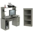 thumbnail image 1 of Home Square 2-Piece Set with Hutch & Corner Bookcase in Gray Smoke Oak, 1 of 18
