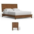thumbnail image 1 of Home Square 2-Piece Set with King Platform Bed & 2 Drawer Nightstand, 1 of 9