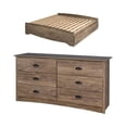 thumbnail image 1 of Home Square 2-Piece Set with King Platform Storage Bed and 6-Drawer Dresser, 1 of 12
