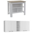 thumbnail image 1 of Home Square 2-Piece Set with Kitchen Island & Portofino Wall Cabinet, 1 of 21