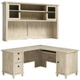 thumbnail image 1 of Home Square 2-Piece Set with L-Shaped Desk & Hutch in Chalked Oak, 1 of 20
