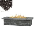 thumbnail image 1 of Home Square 2-Piece Set with Large Fire Table with Conversion Kit & Fire Glass, 1 of 7