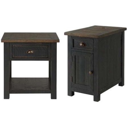 Home Square 2-Piece Set with Monterey End Table & Chairside Table