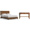 thumbnail image 1 of Home Square 2-Piece Set with Nova California King Platform Bed & Large Wood Desk, 1 of 10