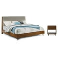thumbnail image 1 of Home Square 2-Piece Set with Open Nightstand and Queen Bed in Brown, 1 of 9