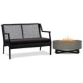 thumbnail image 1 of Home Square 2-Piece Set with Propane Fire Bowl for Outdoors & Patio Loveseat, 1 of 11