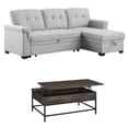 thumbnail image 1 of Home Square 2-Piece Set with Reversible Sleeper Sofa and Coffee Table, 1 of 16