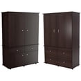 thumbnail image 1 of Home Square 2-Piece Set with TV Armoire & 2 Drawer 4-Shelf Armoire, 1 of 20