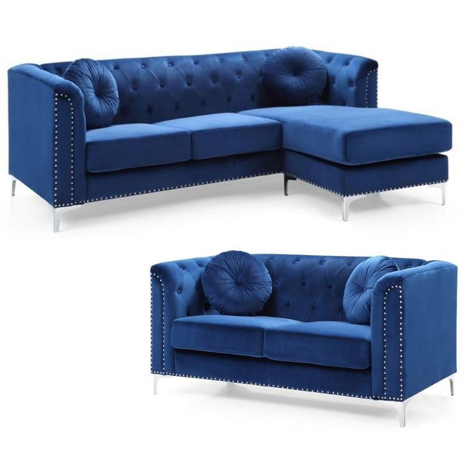 Navy Blue Velvet Sofa | Cabinets Matttroy