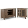 thumbnail image 1 of Home Square 2-Piece Set with Wood 47" TV Media Stand and 32" Low Cabinet, 1 of 14