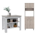 thumbnail image 1 of Home Square 2-Piece Set with Wood Kitchen Island and 60 Pantry, 1 of 20