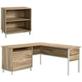 thumbnail image 1 of Home Square 2-Piece Set with Wood L-Shape Desk & 2 Shelf Bookcase, 1 of 21