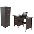 thumbnail image 1 of Home Square 2-Piece Set with Writing Desk & 4-Drawer File Cabinet, 1 of 14