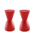 thumbnail image 1 of Home Square 2 Piece Storage Stool Set in Red, 1 of 5