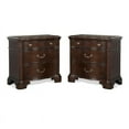 thumbnail image 1 of Home Square 2 Piece Tabasco Wood Nightstand Set in Rich Cherry, 1 of 4