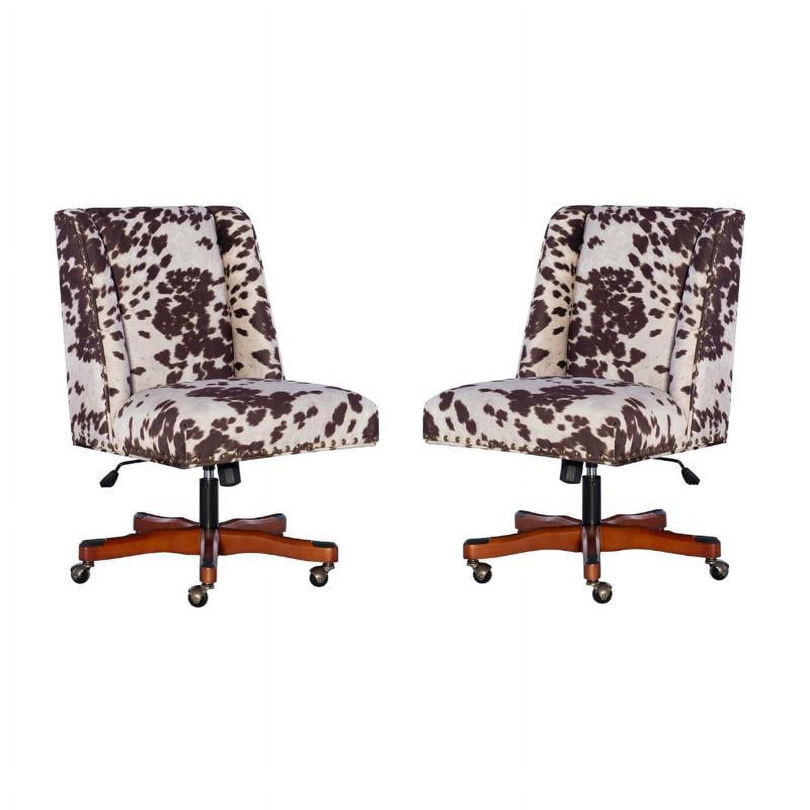 Cow print office chair hot sale