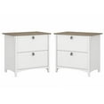 thumbnail image 1 of Home Square 2 Piece Wood Filing Cabinet Set with 2 Drawer in White/Shiplap Gray, 1 of 8