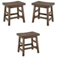 thumbnail image 1 of Home Square 20"H Reclaimed Wood Barstool in Brown - Set of 3, 1 of 8