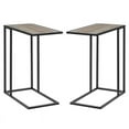 thumbnail image 1 of Home Square 20 inch Durable Laminate C-Table in Gray Wash - Set of 2, 1 of 8