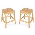 thumbnail image 1 of Home Square 24.5"H Transitional Natural Rattan Counter Stool - Set of 2, 1 of 9