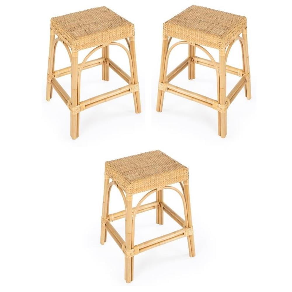 Square Rattan Stool Home Square 24.5
